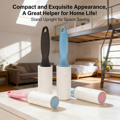 Lint Roller for Pet Hair, 3 Pack Sticky Rollers with 180 Sheets (60 Each), Reusable Handle, Extra Sticky Fur Remover, Car Dog & Cat Hair Remover for Clothes, Furniture, Carpet, Couch, Car Seats