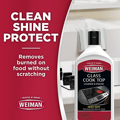 Weiman Ceramic and Glass Cooktop Cleaner and Polish - 20 Ounce - Shines and Protects Glass and Ceramic Smooth Top Ranges with its Gentle Formula