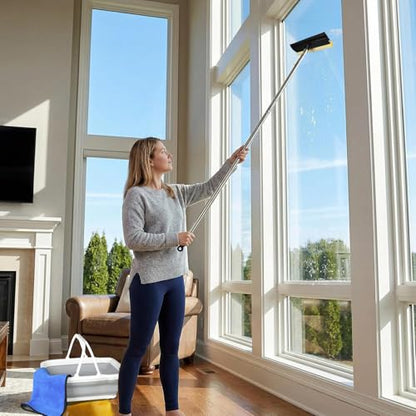 Window Cleaning Kit with 10L Collapsible Bucket - color: Gray