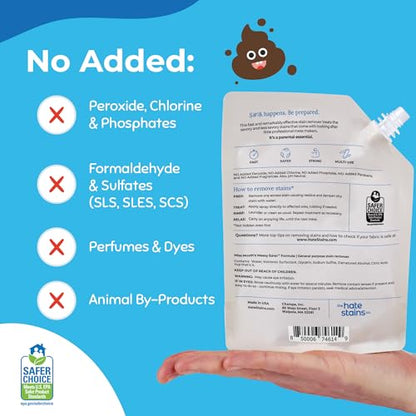 Miss Mouth's Messy Eater Stain Treater - 32oz Refill - Newborn & Baby Essentials - No Dry Cleaning Food, Grease, Coffee Off Laundry, Underwear, Fabric - style: Single (32oz)