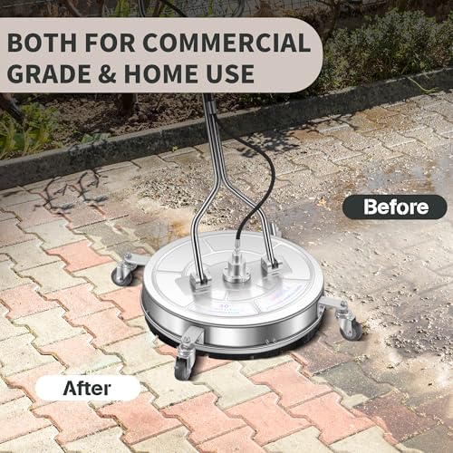 LidoDola 30'' Pressure Washer Surface Cleaner, Power Washer Accessory - size: 30 INCH SILVERY