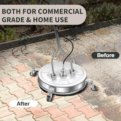 LidoDola 30'' Pressure Washer Surface Cleaner, Power Washer Accessory - size: 30 INCH SILVERY