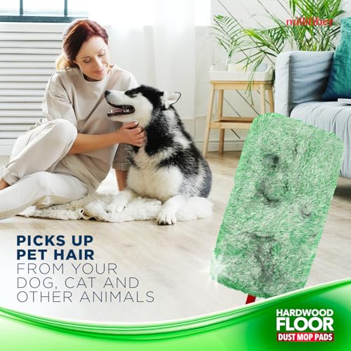 Millifiber Floor Duster Refills 15x8 Inches, 3-Pack (Mop Not Included) - color: Dry Duster (Green), size: 3 Count (Pack of 1)