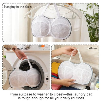 Bra Washing Bag Mesh Laundry Bags for Delicates Reusable Washable Lingerie Bags for Washing Machine Travel Laundry