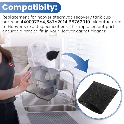 2 Pcs Foam Tank Filter Compatible Hoover Steam Vacuum Cleaner F5800 Series