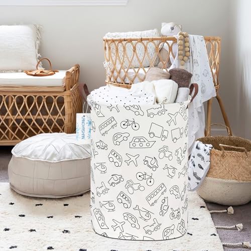 Laundry Hamper Fabric Organizer Collapsible Basket Vehicle - color: Vehicle