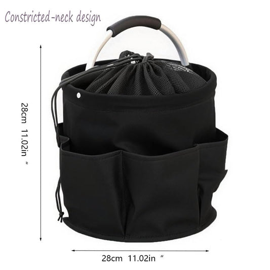 Foldable Cleaning Caddy with Handle, 11 inch, Black - color: STYLE-02