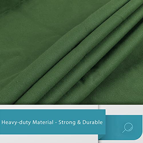 LOLOMLO Extra Large Canvas Laundry Bags with Handles & Drawstring Closure, Heavy Duty Tears Resistant Clothes Storage Travel Bags,25.5"x34",Army Green - color: Army Green