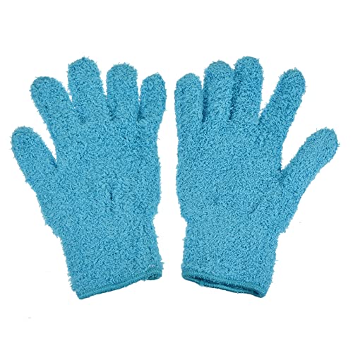 M METERXITY Dust Removal Gloves - Household Cleaning Mitts Soft & Durable, Apply to Kitchen/Garden/Room - color: Blue