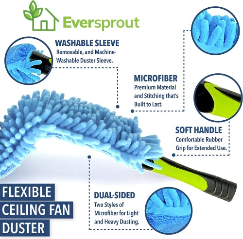 EVERSPROUT Flexible Microfiber Fan Duster, 25in, Attachment Only