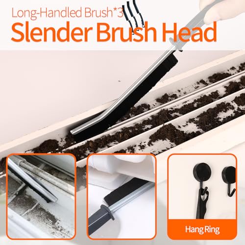 Window Sill Cleaner Tool - 14 Pcs Magic Door Window Track Cleaning Tool Kit - size: 14 PCS