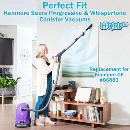 HQRP 4-Pack Foam Filter compatible with Kenmore Progressive & Whispertone CF-1 86883 86880, Panasonic MCV9568, for 116.21714, 21514, 21614, 23613 Canister Vacuum Cleaners