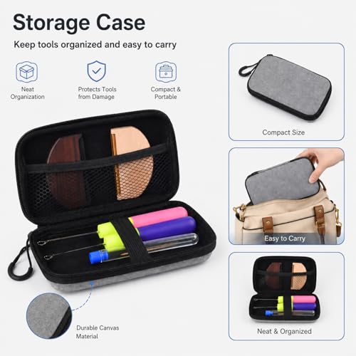 Cashmere Combs, Sweater De-Pilling Tool, with Case, 2Pcs