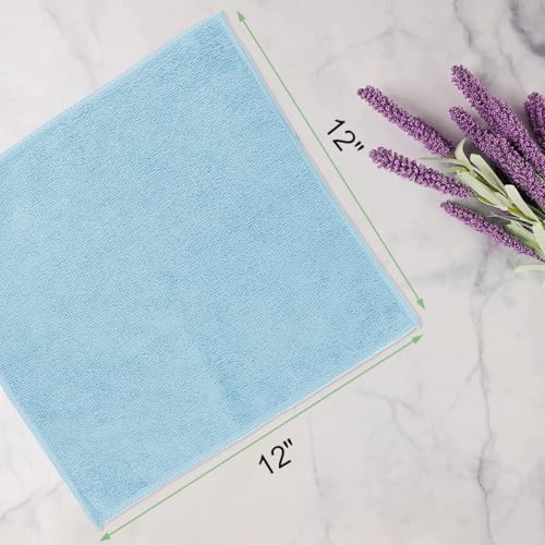 UNIMADE Washcloths Bulk 100 Pack Face Towels, Highly Soft Wash Cloths - color: Blue, size: 100Pack