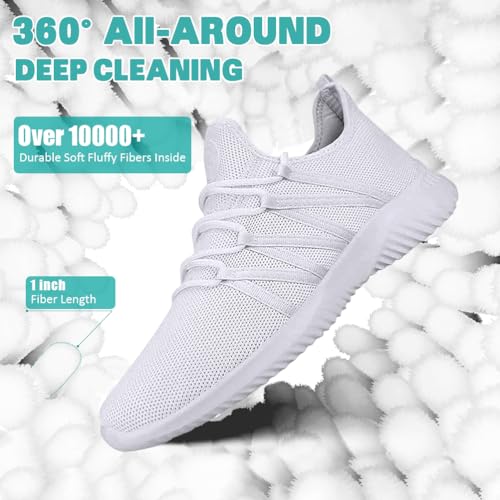 Shoe Washing Machine Bag 2 Pack, Laundry Shoe Bag for Washer and Dryer - color: White2pcs