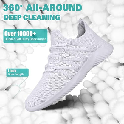 Shoe Washing Machine Bag 2 Pack, Laundry Shoe Bag for Washer and Dryer - color: White2pcs