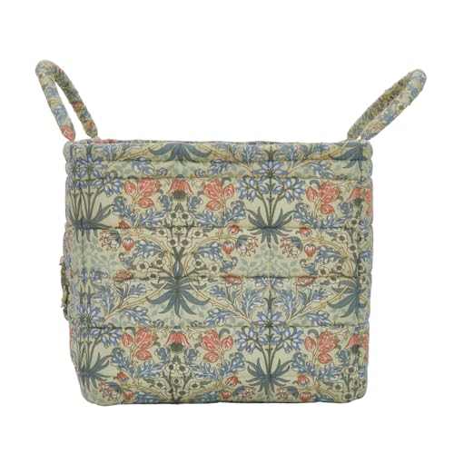 Boho Fabric Storage Basket, Large Capacity Laundry Basket, 12.2'' x 10.23'' x 10.23'' Collapsible Laundry Hamper with Easy Carry Handles (C Multi-Color 10, L) - color: C Multi-Color 10