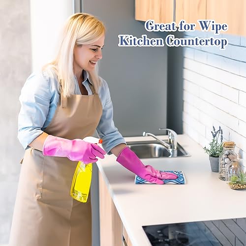 Lucomb 8 Pack Swedish Dish Cloths for Kitchen Reusable, Cellulose Sponge Cloths Swedish Dish Rags Washable Paper Towels Cloth Quick Dry Non-Scratch for Washing Dishes Home Counter Wipe - color: 8 Pack-geometric Pattern