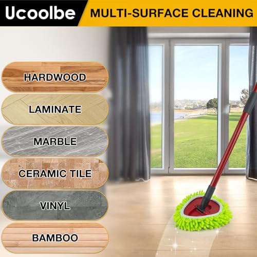 Chenille Duster Spin Mop Replace Heads for O-Cedar EasyWring 1-Tank, 3-Pack - size: 1-Tank Mop Refills(3pcs)