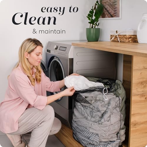 Handy Laundry Mesh XL Laundry Bag 24"x36" 2-Pack, Heavy Duty, Black - color: Black