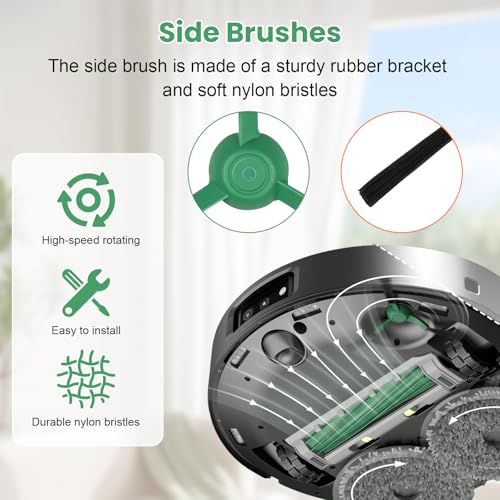 18 Pcs Replacement Parts for iRobot Roomba Plus 405 Combo Robot - size: 18PCS for iRobot 405 Combo