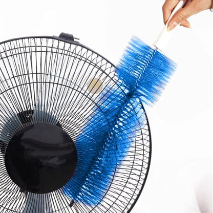 Fan Cleaner Brush, Fan Brush Cobweb Duster Microfiber Duster Ideal for Ceiling Duster, Household Duster for Curtains, Fan Cleaner for Box Fan (2 Pack) (Blue) - color: Blue