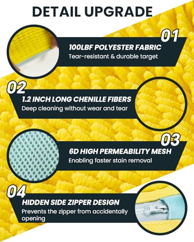 Shoe Washing Machine Bag: 2 Pack Reusable Shoes Cleaning Bags, Light Yellow - color: LightYellow