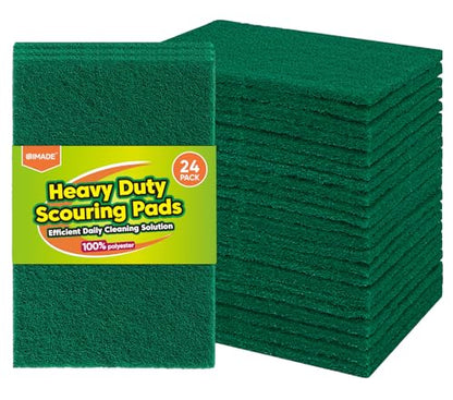 UNIMADE Heavy Duty Scouring Pads, 24Pcs Household Scour Pads - color: Green, size: 24 Pack