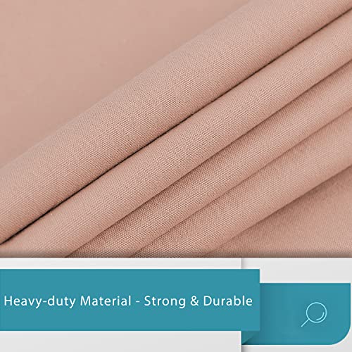LOLOMLO Extra Large Canvas Laundry Bags with Handles & Drawstring Closure, Heavy Duty Tears Resistant Clothes Storage Travel Bags, Machine Washable Multi Use Laundry Bag liner for Laundry Hamper - color: Light Pink