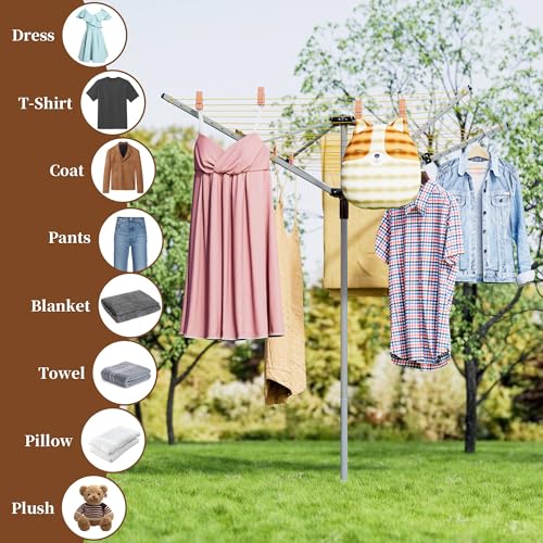 Rotary Clothesline Outdoor Umbrella Drying Rack