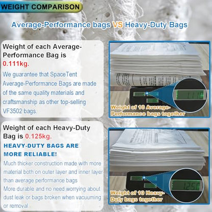 3 Pack VF3502 Replacement Bags for Rigid 12-16 Gallon Wet/Dry Vacuums - size: 3PK, style: Heavy Duty