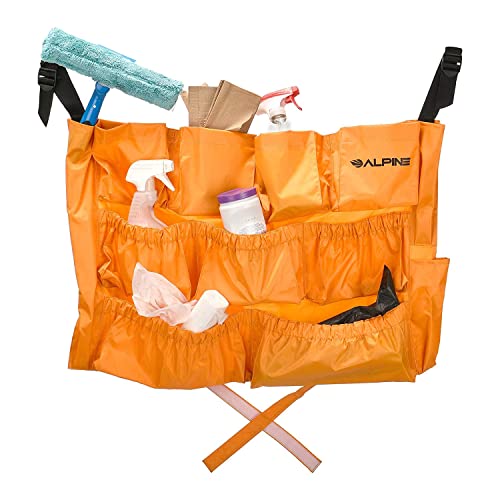 Alpine Trash Can Caddy Bag for Commercial Cleaning with 12 Pockets - size: 1-pack