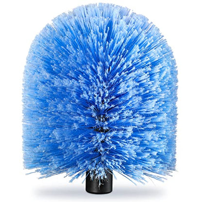 VITEVER Twist-On Cobweb Duster Head Brush, Fits Standard 3/4 inch Threaded Poles, Attachment Spider Web Duster Brush for Outdoor & Indoor Cleaning - size: 6.5 inches