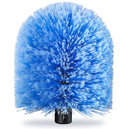 VITEVER Twist-On Cobweb Duster Head Brush, Fits Standard 3/4 inch Threaded Poles, Attachment Spider Web Duster Brush for Outdoor & Indoor Cleaning - size: 6.5 inches
