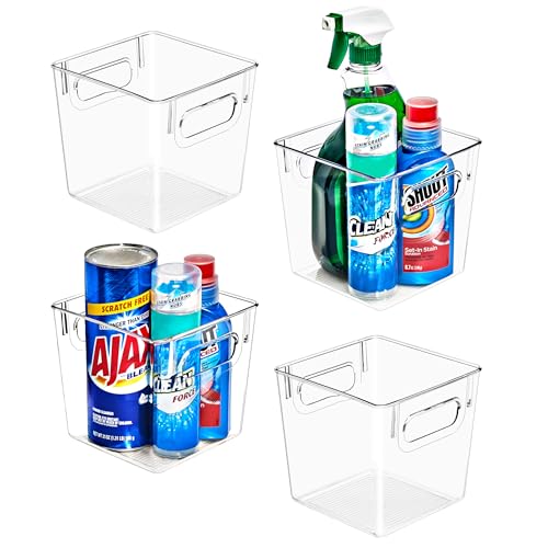 Sorbus Fridge Organizers and Storage, Clear Plastic Bins (Small, 4 Pack) - size: Small, style: 4 Pack