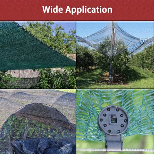 Sunscreen Net Clips, Heavy Duty Plastic Shade Cloth Clips 100Pack Universal Garden Plant Clamps for Tarpaulin, Mesh, Canopy, Fence