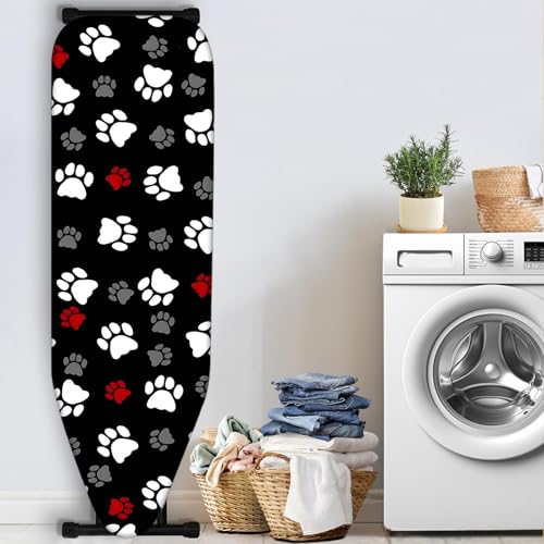 Nuxovilar Pet Paw Prints Ironing Board Cover 15x54 Polyester - color: Yve00925