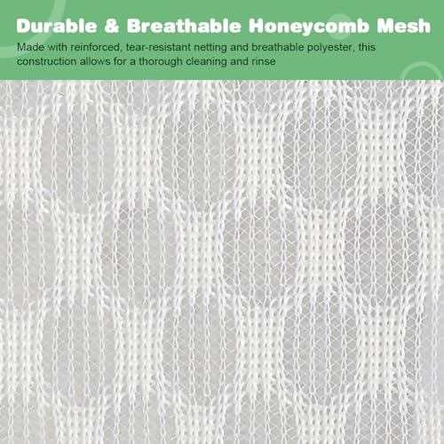 Tenn Well 2Pk 24x24" Honeycomb Mesh Laundry Bags XXL - color: White, size: 24" x 24"