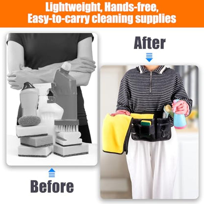Cleaning Apron Housekeeping 2PK 7 Pockets Cut Resistant Adjustable