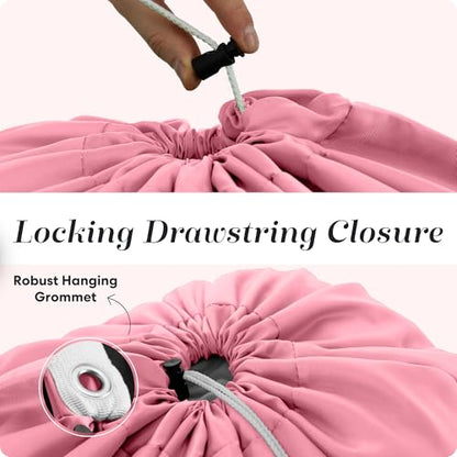 Handy Laundry Bag with Shoulder Strap 30"x40", Extra Large, Pink - color: Pink, size: 1-Pack