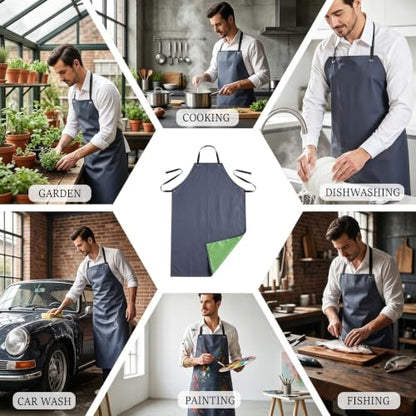 Nanxson Waterproof Apron Heavy Duty Industrial Work Apron - color: Navy