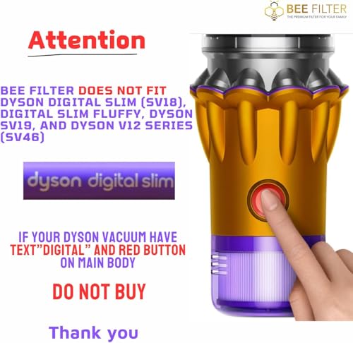 Dyson V15 Filter, 2-Pack Premium HEPA Replacement Filters for Dyson V15 - size: 2 V15 Purple /TRIGGER CLAMP