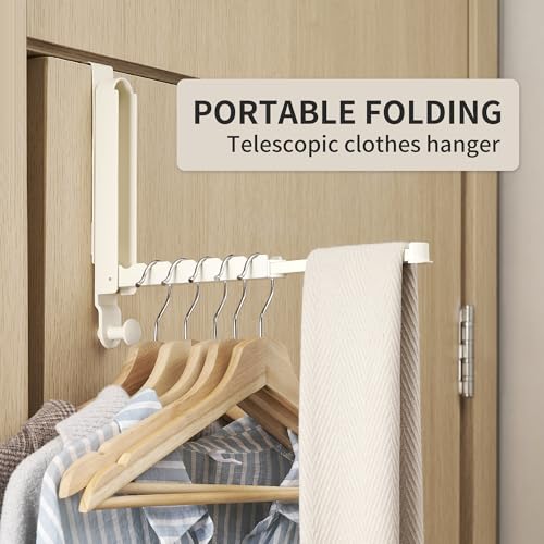 RFOUO Over The Door Hooks Hanger,Fits Door up to 1 3/4",Milky White, 2 Pack - color: Fit 1 3/4" Door Milky White, size: 2 Pack
