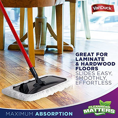 VanDuck 100% Cotton Terry Mop Pads 15x8 Inch, 72-Pack (Mop Not Included) - size: 24 Count (Pack of 3)