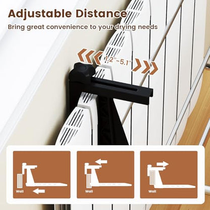Tangkula Portable Clothes Drying Rack for Indoor & Outdoor Use(Large) - size: Large