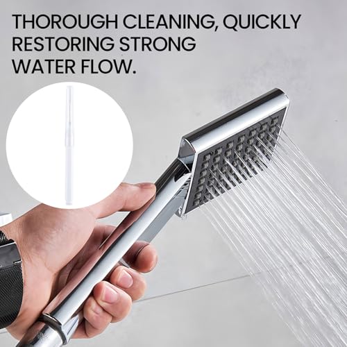 10 Pcs Shower Head Cleaning Brush, Shower Head Cleaner Tool with Cap, Multifunctional Shower Head Cleaning Brushes for Household Bathroom - White Style 2 - color: White, Style 2