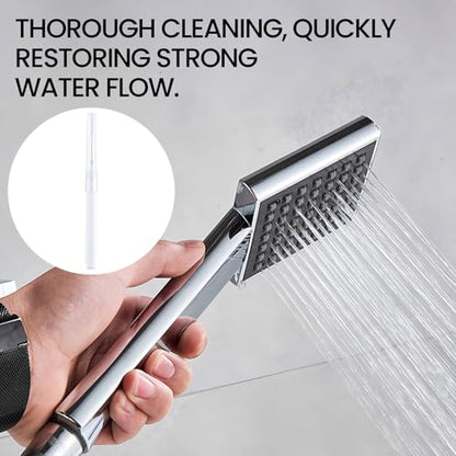 10 Pcs Shower Head Cleaning Brush, Shower Head Cleaner Tool with Cap, Multifunctional Shower Head Cleaning Brushes for Household Bathroom - White Style 2 - color: White, Style 2