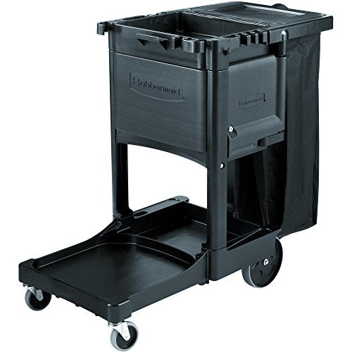 Rubbermaid Commercial Products Cabinet Door with Locks for Cleaning Cart (Cleaning Cart not included) Black Accessories Compatible with Rubbermaid Traditional Janitorial Cleaning Carts