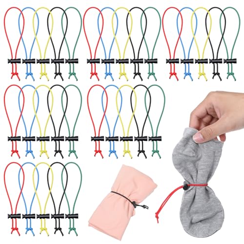 30PCS Sock Clips for Laundry, Your Socks Laundry Stocking Tie Clips Sock Tie Clip, Socks Clip for WashingSock Stocking Organizer Laundrys Sock-Holder for Washing Machine and Dryer