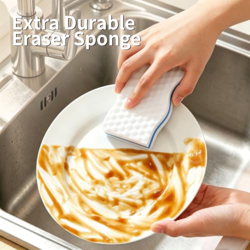 10 Pack Magic Eraser Sponge Pads, Extra Thick Melamine Sponges